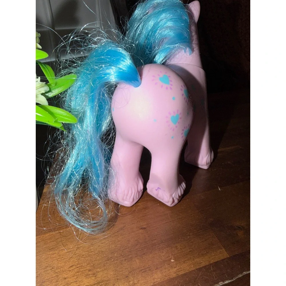 Vintage My Little Pony G1 Daddy  Bright Blue Hair Hasbro 1987 Toy